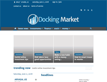 Tablet Screenshot of dockingmarket.com